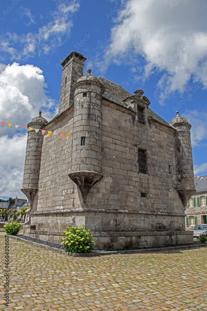 Guerlesquin. Le présidial, ancienne prison seigneuriale, monument historique. Finistère. Bretagne
