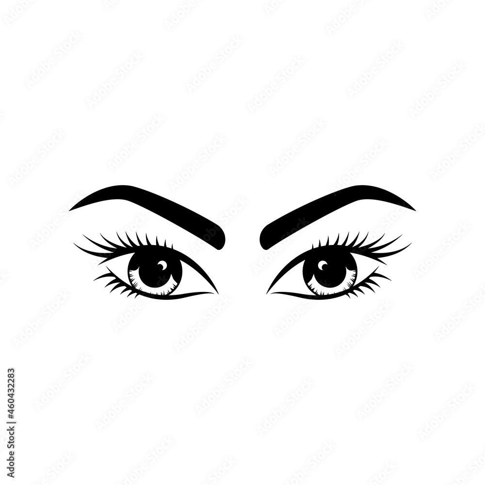 eyelashes logo icon design template vector eyelashes logo icon design template vector