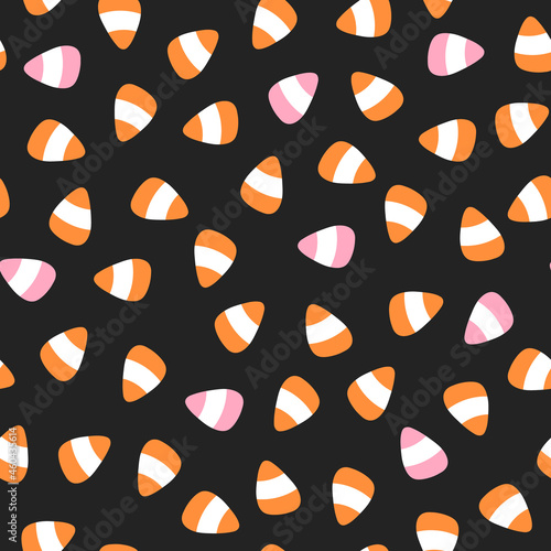 Seamless pattern with candy corn