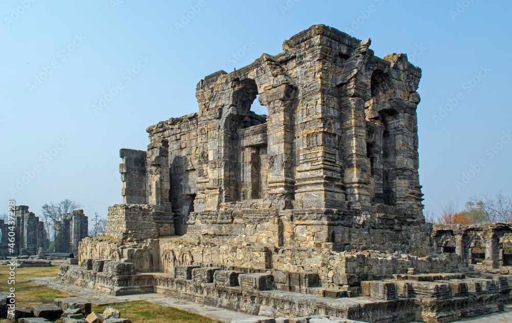 The Ancient Martand Sun Temple Jammu and Kashmir, India.