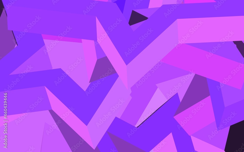Obraz premium Light Purple vector template with sky stars.
