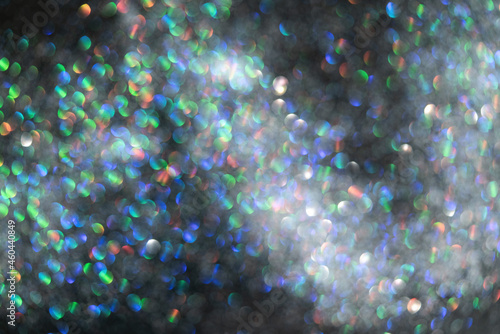 Bokeh sequins in blurry. Colored circles.