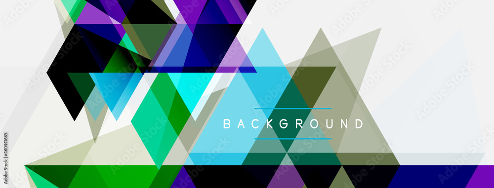 Mosaic triangles geometric background. Techno or business concept, pattern for wallpaper, banner, background, landing page Mosaic triangles geometric background. Techno or business concept, pattern for wallpaper, banner, background, landing page