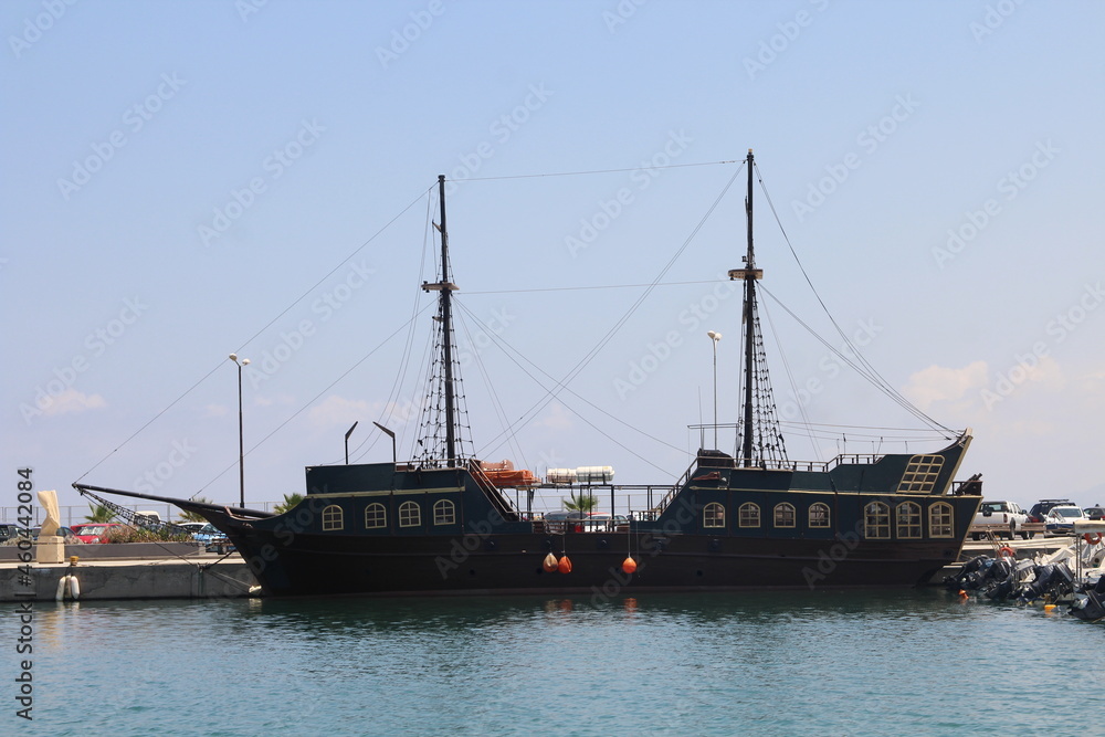 ship in the harbor