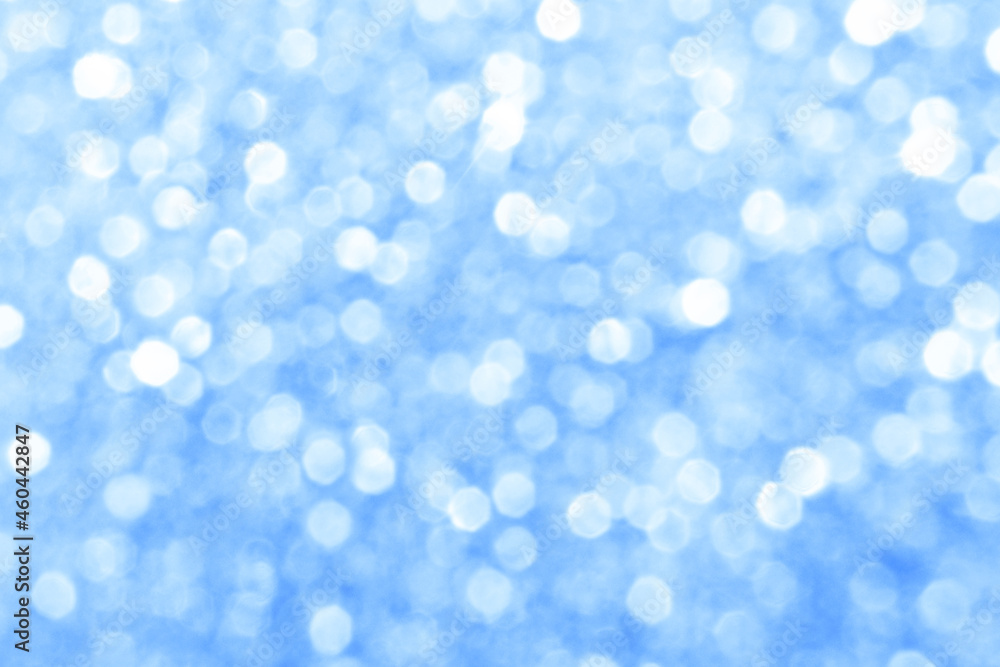 Fototapeta premium Blue bokeh background. Photo can be used for New Year, Christmas and all celebration background concepts.