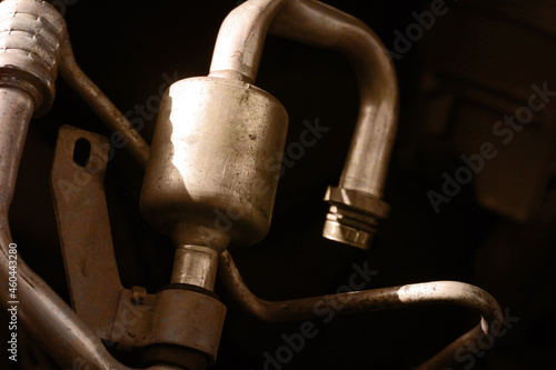 close up of a gas nozzle