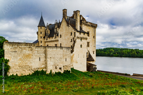 Chateau de Montsoreau, a castle on the bank of the Loire in France, Maine-et-Loire