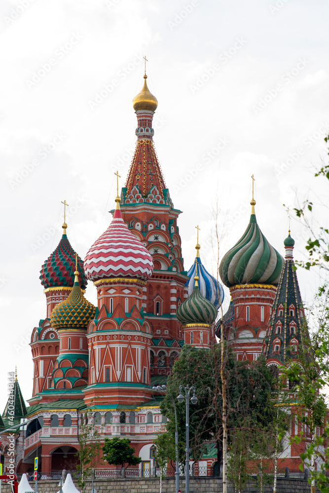 Catedral de San Basilio o Saint Basil´s Cathedral en la ciudad de Moscu o Moscow en el pais de Rusia o Russia