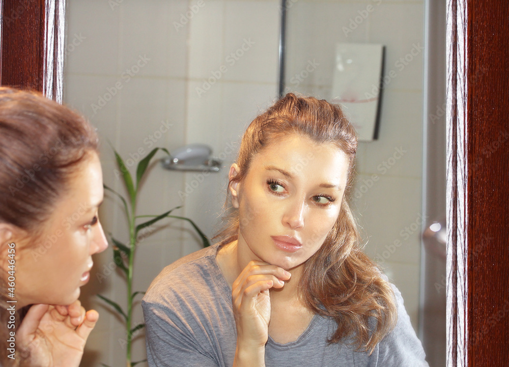 Applying the cream..Magic anti-aging cream. Applying the cream..Magic anti-aging cream.
