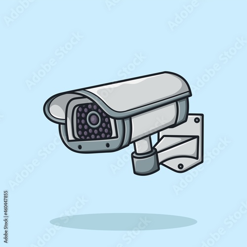 Surveillance camera Cartoon Vector Illustration