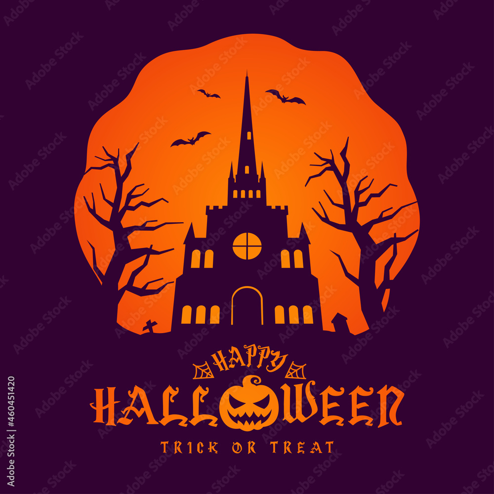 Happy Halloween background wallpaper vector illustration