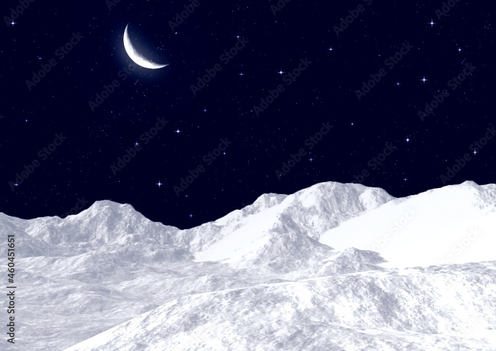 Obraz premium Snow mountain tops