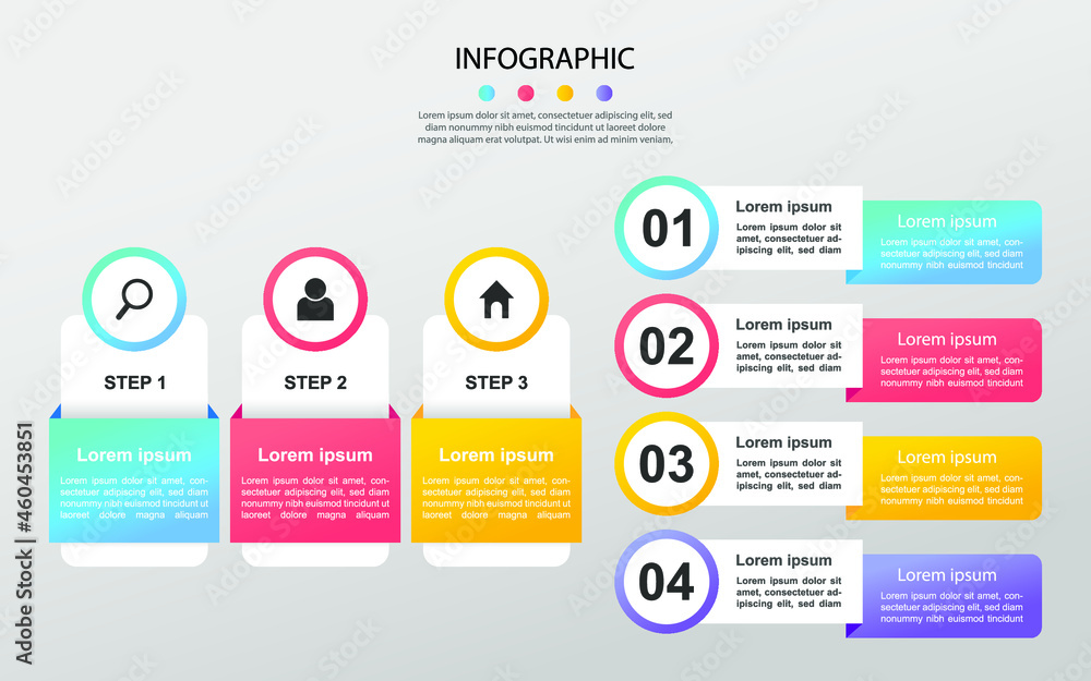 Modern Business data visualization. Process chart. Abstract elements of graph, diagram with steps, options. Vector business template for presentation. Creative concept for infographic Modern Business data visualization. Process chart. Abstract elements of graph, diagram with steps, options. Vector business template for presentation. Creative concept for infographic