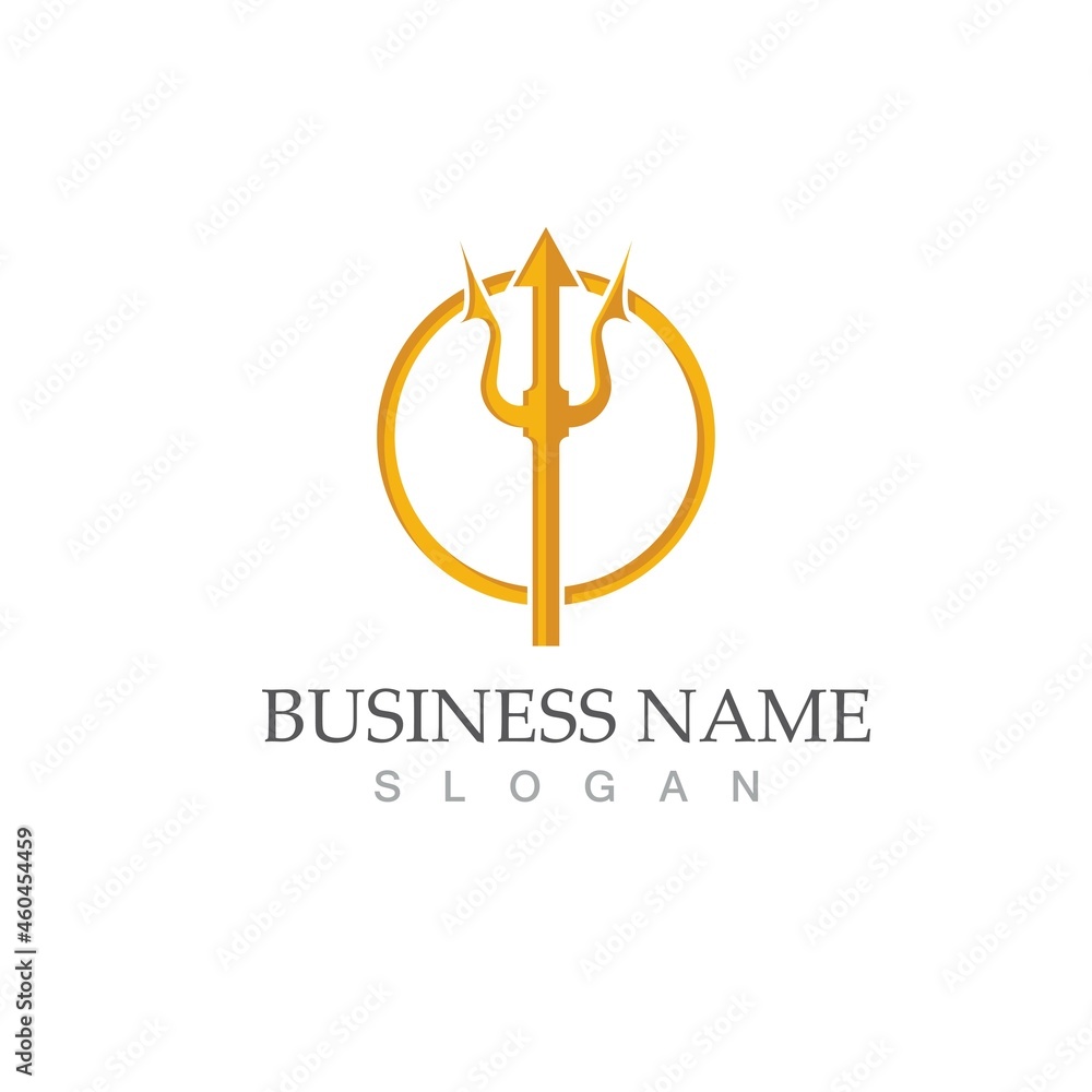 Trident Logo Template vector icon Trident Logo Template vector icon