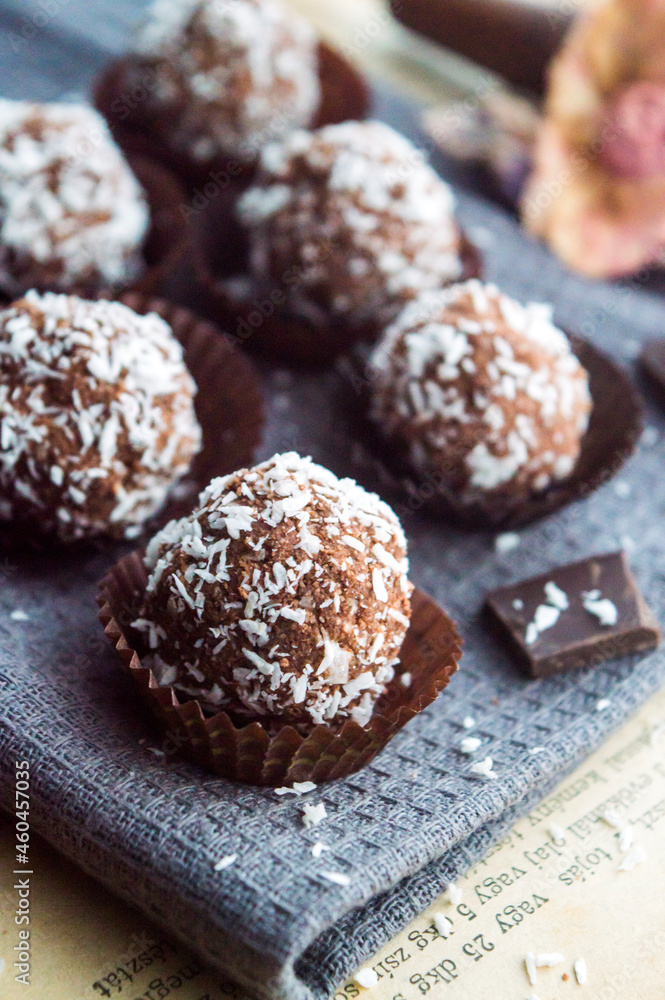 Hungarien rum ball coconut ball