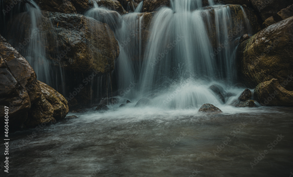 waterfall in the goynuk canyon in Turkey waterfall in the goynuk canyon in Turkey