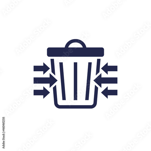 Reduce waste icon on white