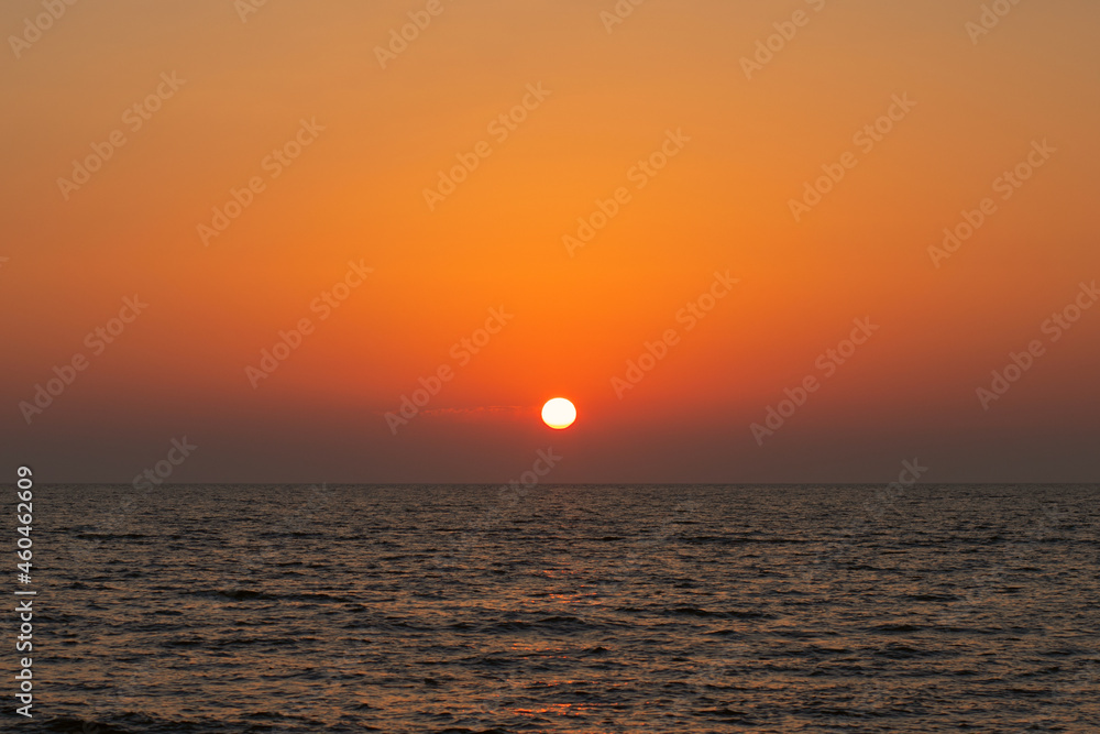 sunset sea in florida,romantic wallpaper sun sets in the ocean landscape,background from the beach
