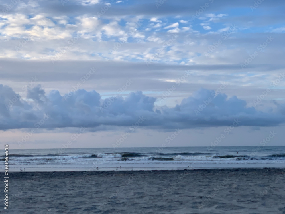 clouds over the sea