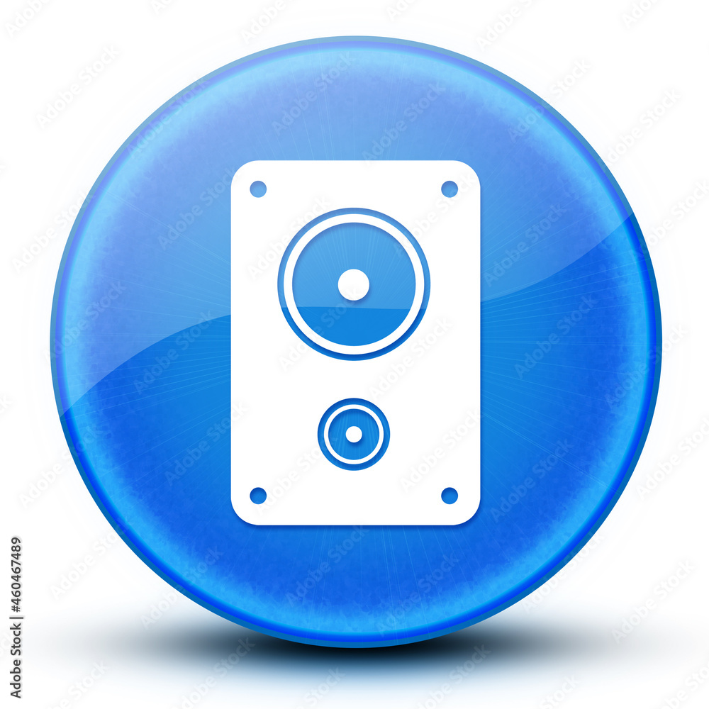 Stereo eyeball glossy elegant blue round button abstract Stereo eyeball glossy elegant blue round button abstract