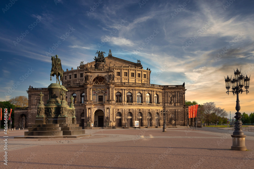 Semper Opera in Dresden, Saxony, Germany