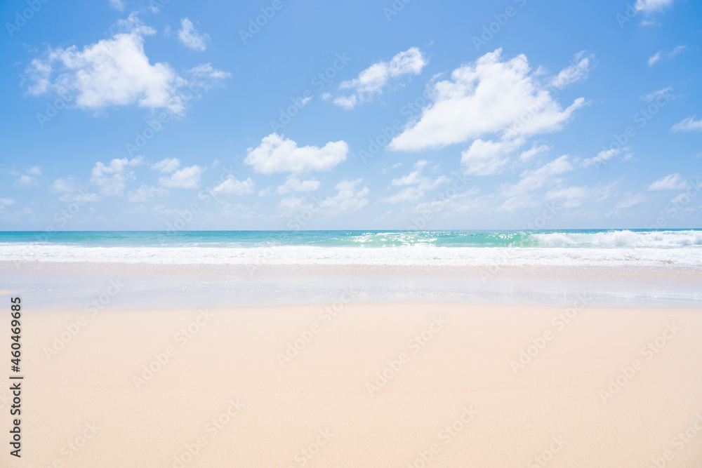 beach with sky and clouds