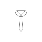 necktie icon, suit vector, tie illustration