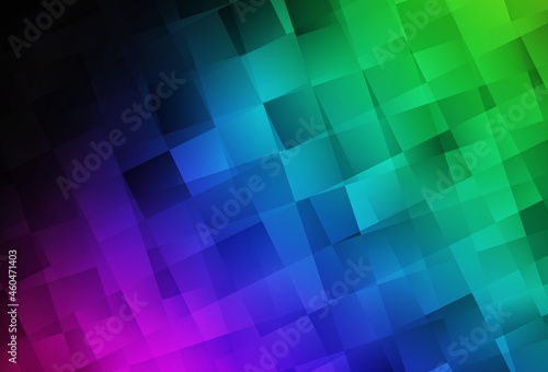 Dark Multicolor vector layout with lines, rectangles.