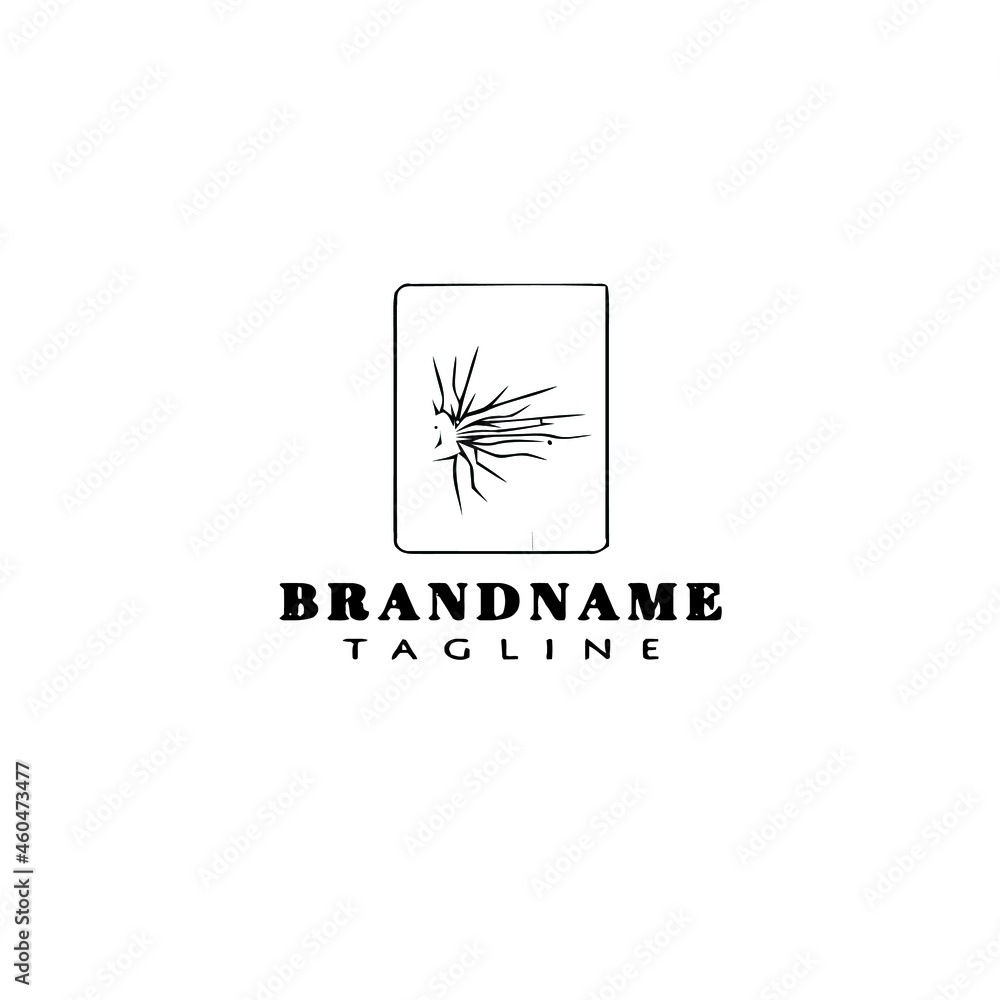 broken smart phone logo design template icon illustration broken smart phone logo design template icon illustration