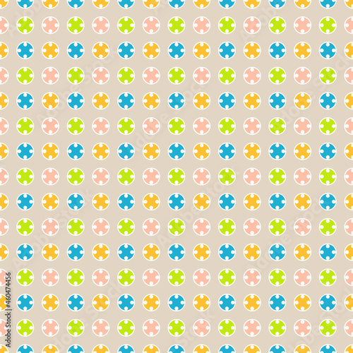 Colorful seamless pattern with dots