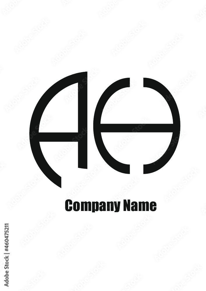 AH,HA,A,H abstract logo letters monograms. AH,HA,A,H abstract logo letters monograms.