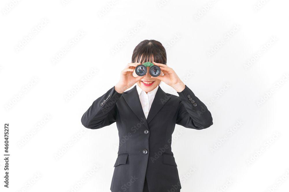 引越しをする若い女性 引越しをする若い女性
