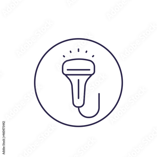 ultrasound vector line icon