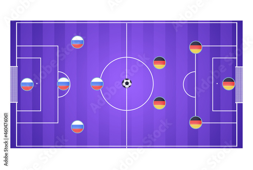 soccer field for mobile game