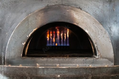 Restaurant chef oven in traditional restaurant. Pizza oven
