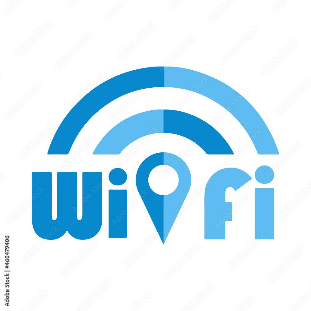 Vector logo of free Wi-Fi, service and settings Vector logo of free Wi-Fi, service and settings