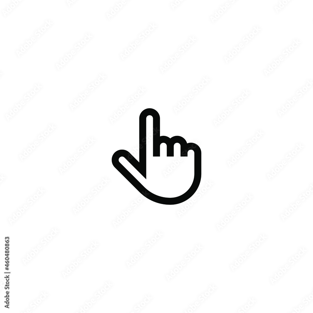 Click icon isolated on white background Click icon isolated on white background