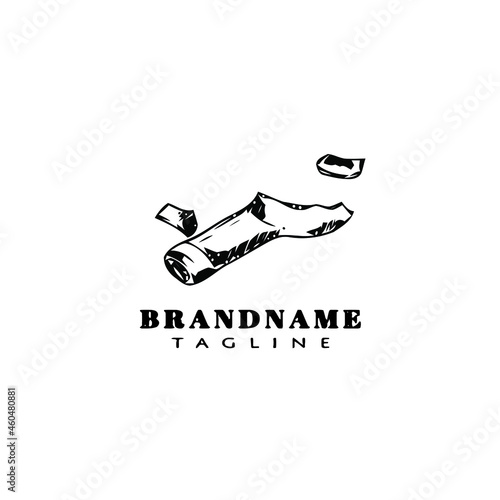 broken bottle logo icon design template black isolated vector illustration