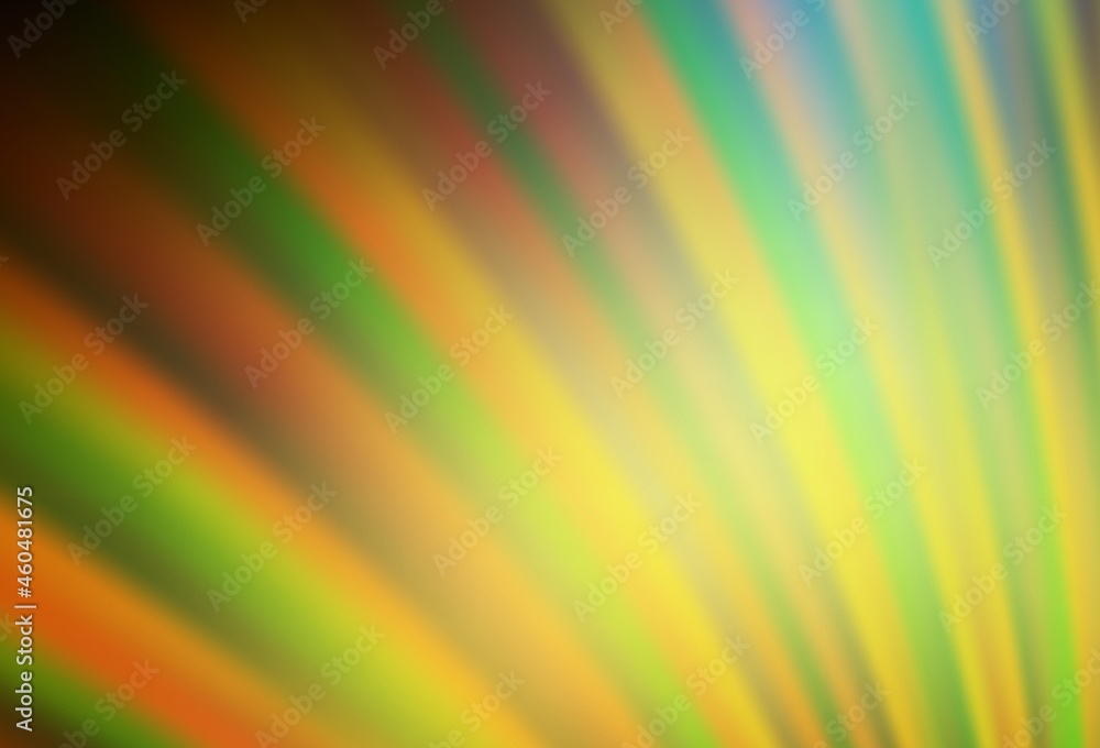 Obraz premium Dark Green, Yellow vector glossy abstract layout.