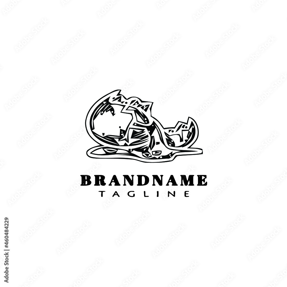 graphic broken egg logo cartoon design template icon black isolated vector illustration graphic broken egg logo cartoon design template icon black isolated vector illustration