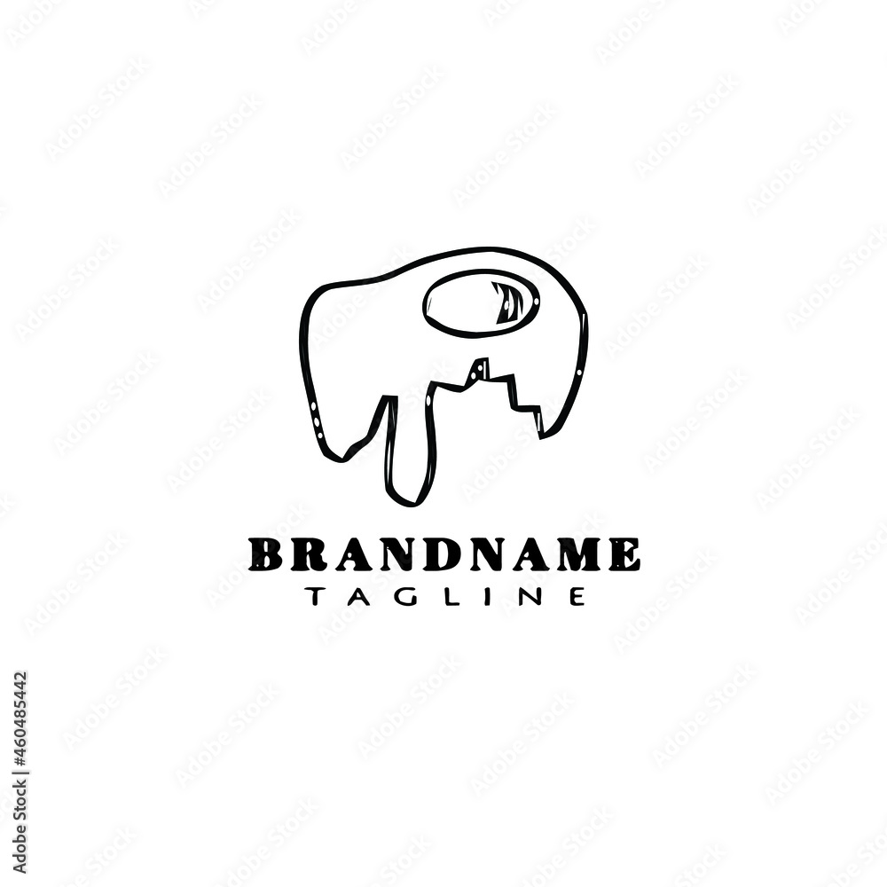 broken egg logo design template icon black isolated vector illustration broken egg logo design template icon black isolated vector illustration