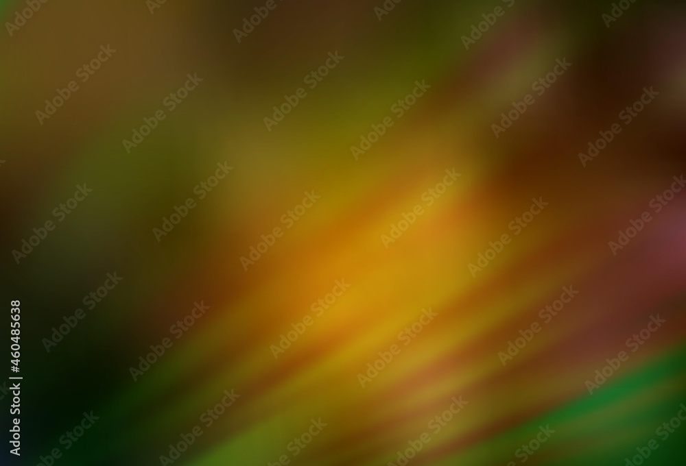 Dark Green, Yellow vector glossy abstract layout. Dark Green, Yellow vector glossy abstract layout.