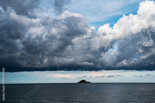 storm over the sea