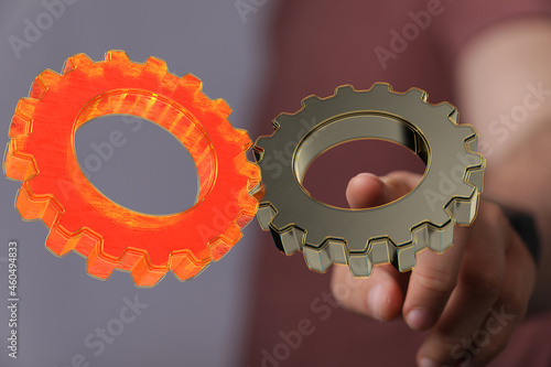 Gear With Success Concept d...