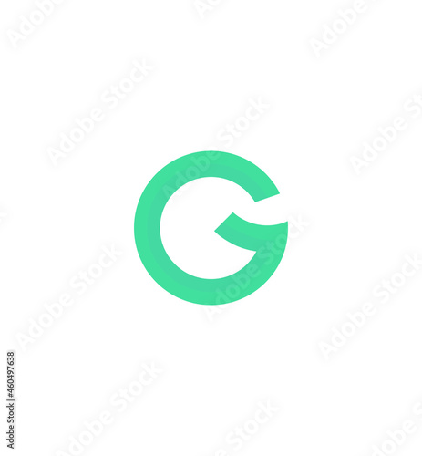 initial letter g logo icon design template elements
