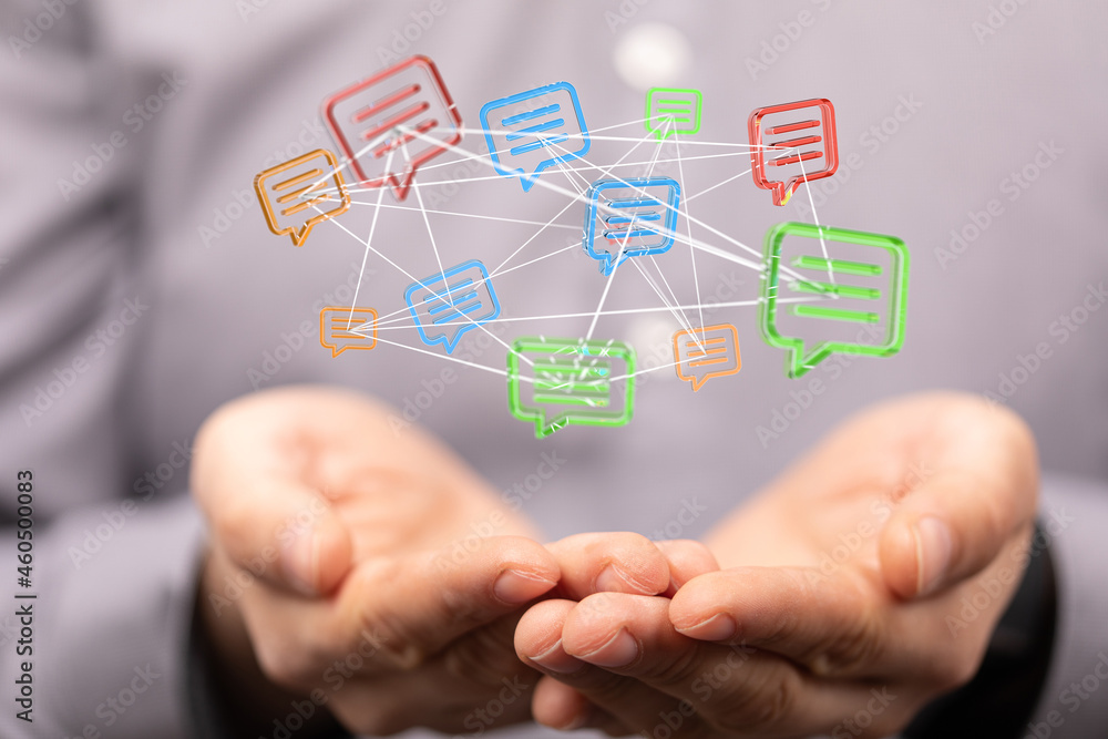 Network Communications with email symbol. Network Communications with email symbol.