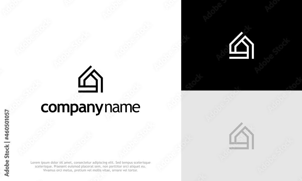 Letter A home logo. Icon design. Template elements. Geometric abstract logos. Home logo Letter A home logo. Icon design. Template elements. Geometric abstract logos. Home logo