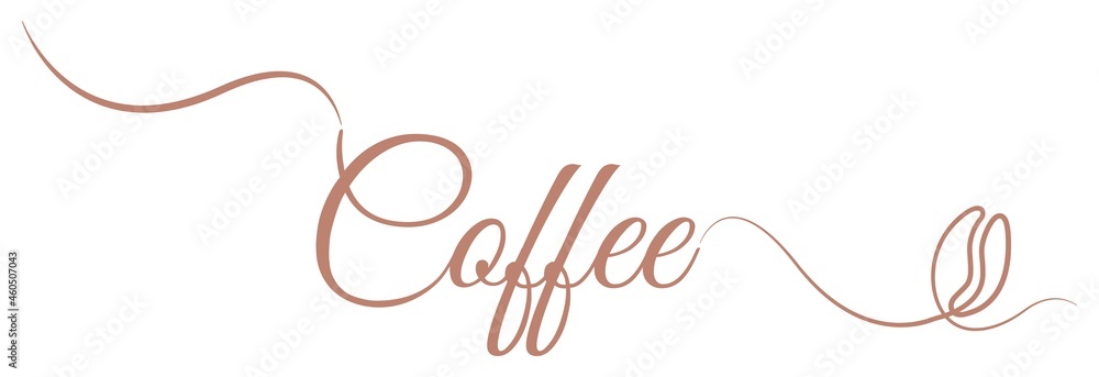 coffee typography vector design illustration