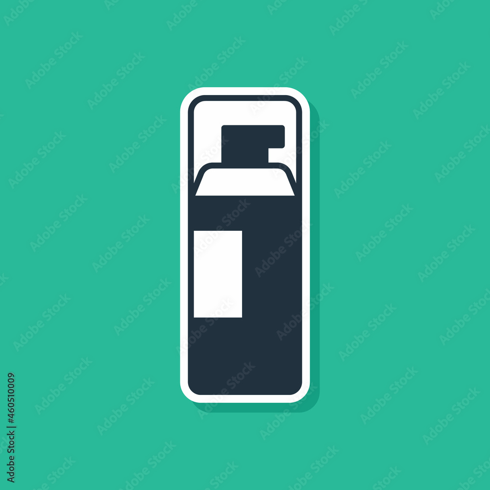Blue Shaving gel foam icon isolated on green background. Shaving cream. Vector Blue Shaving gel foam icon isolated on green background. Shaving cream. Vector