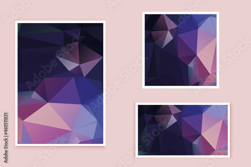 abstract textured polygonal background vector. Blurry triangle design. The pattern can be used for the background. 